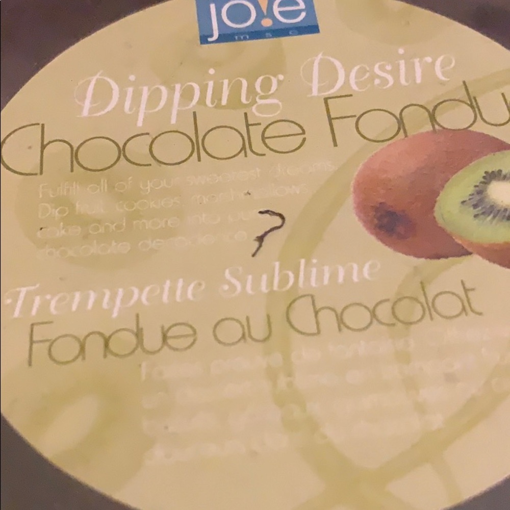 NEW in pkg..CHOCOLATE or CHEESE Fondue